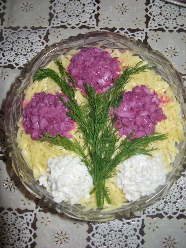 Салат сирень фото рецепт с фото